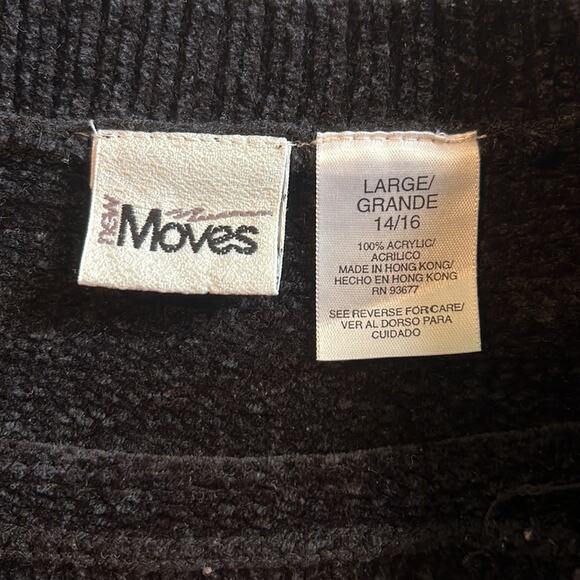 Vintage 90’s New Moves Acrylic Stripes Crop Sweater Top - Picture 10 of 11